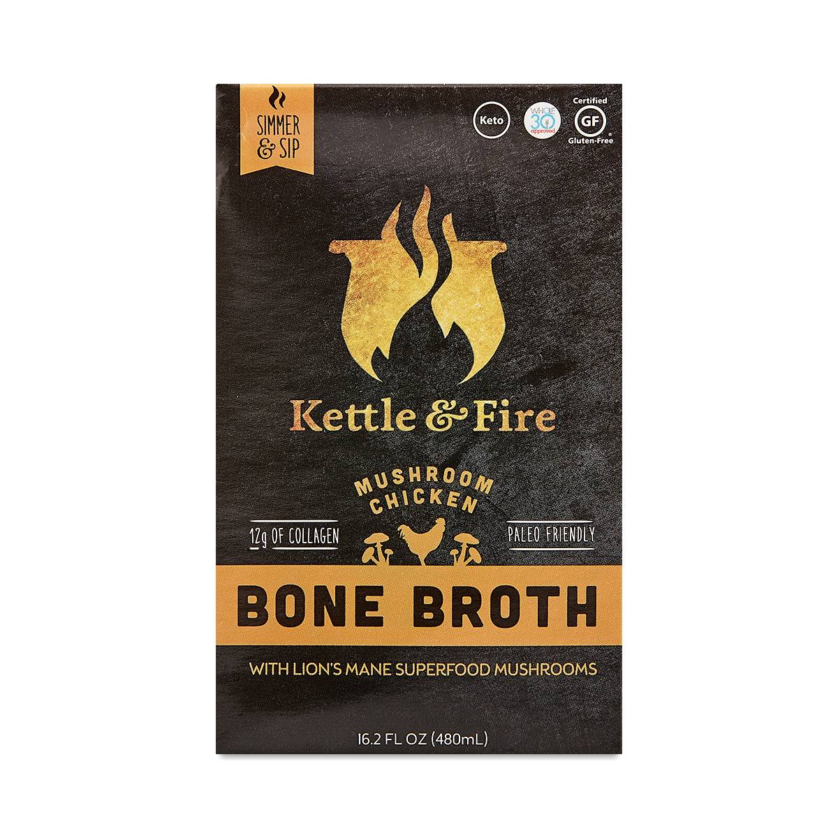 Mushroom Chicken Bone Broth by Kettle & Fire Thrive Market