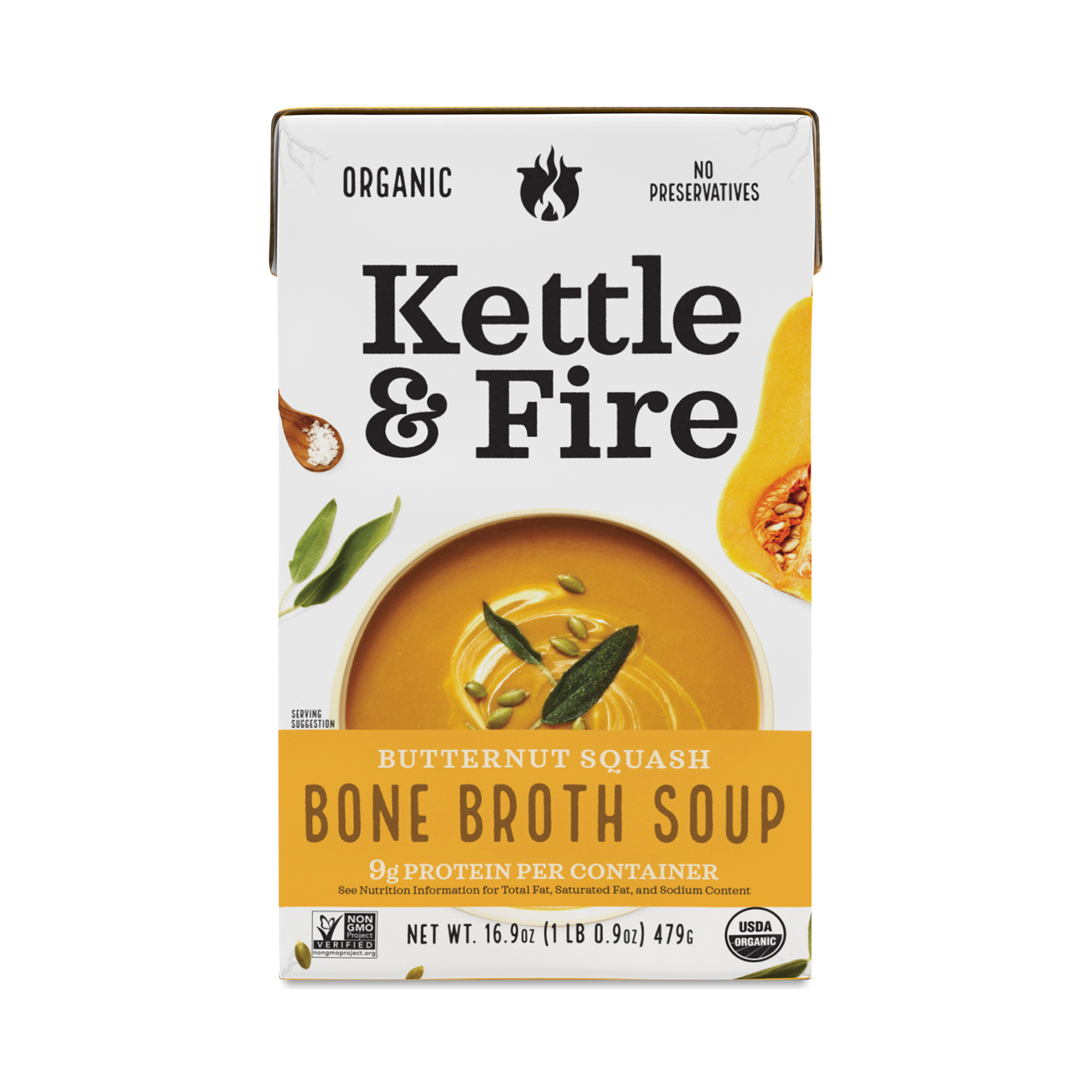 Kettle & Fire Butternut Squash Soup with Chicken Bone Broth Thrive Market