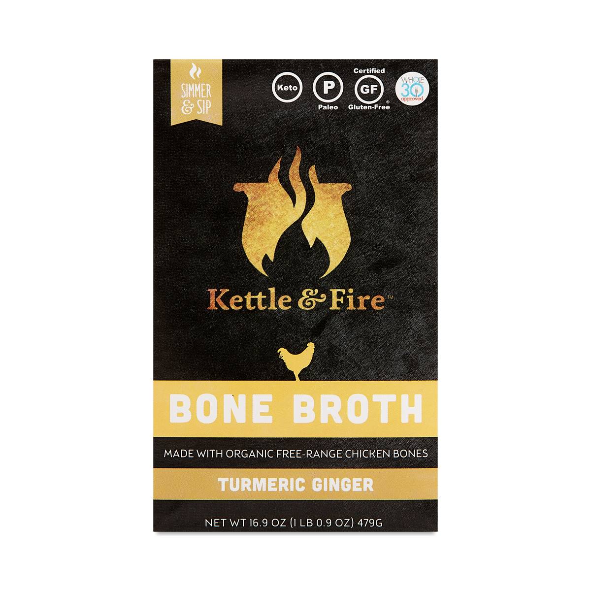 Kettle & Fire Bone Broth, Turmeric Ginger Chicken Thrive Market