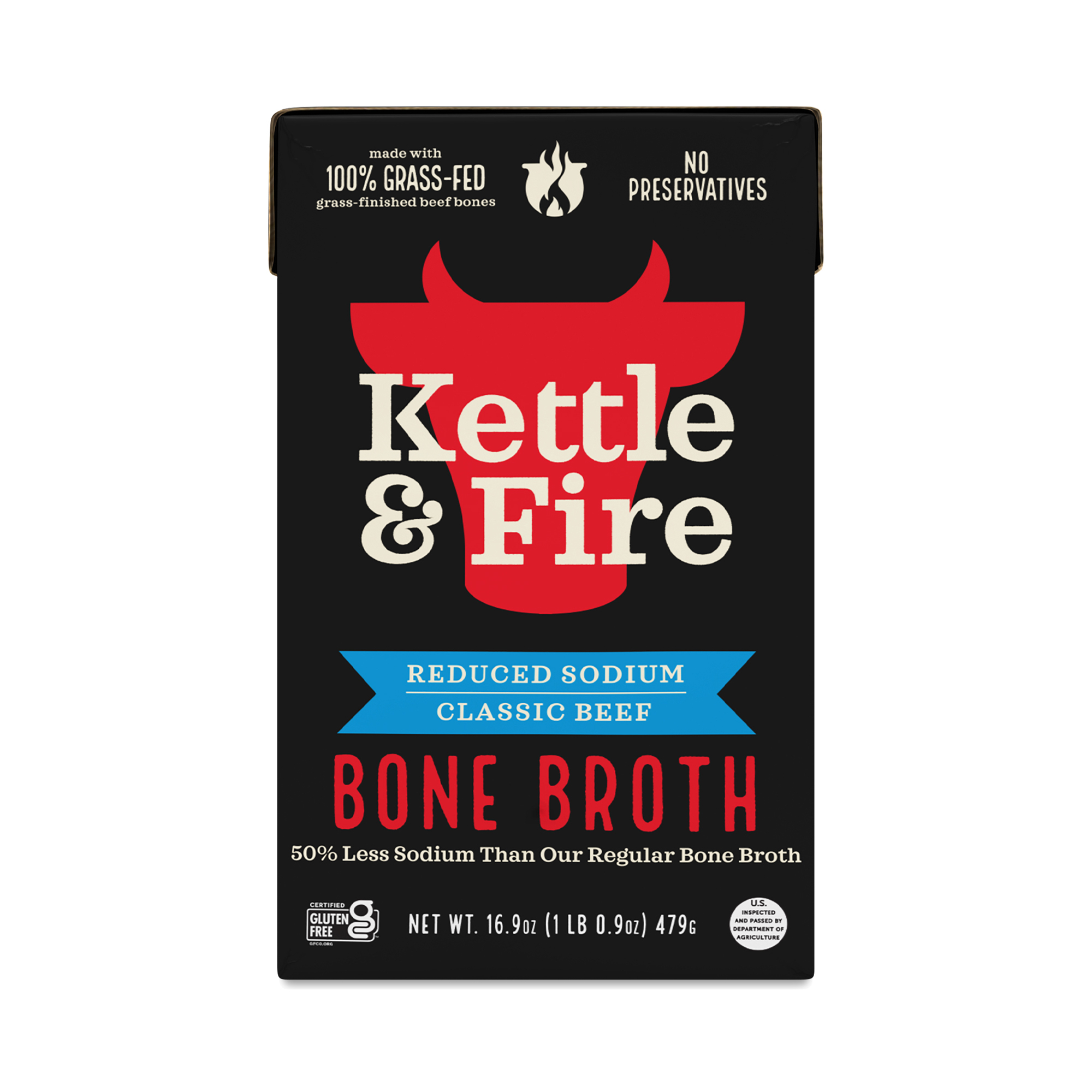 Kettle & Fire Reduced Sodium Bone Broth, Beef Thrive Market