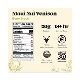 Venison Bone Broth, Maui Nui