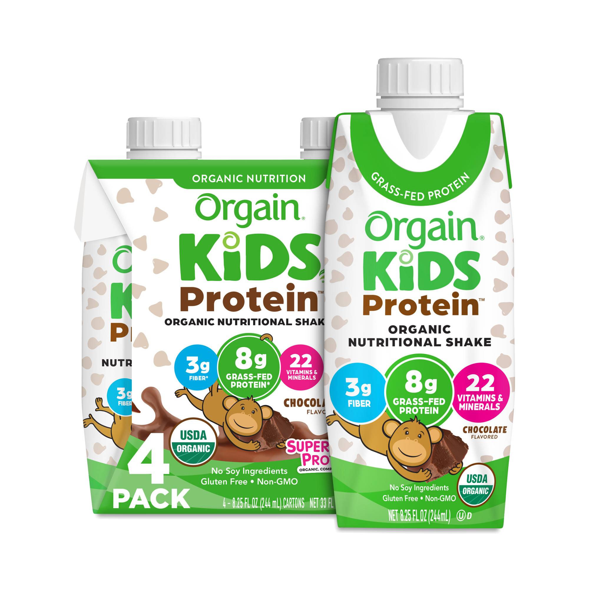 Kids Protein Organic Nutritional Shake, Chocolate