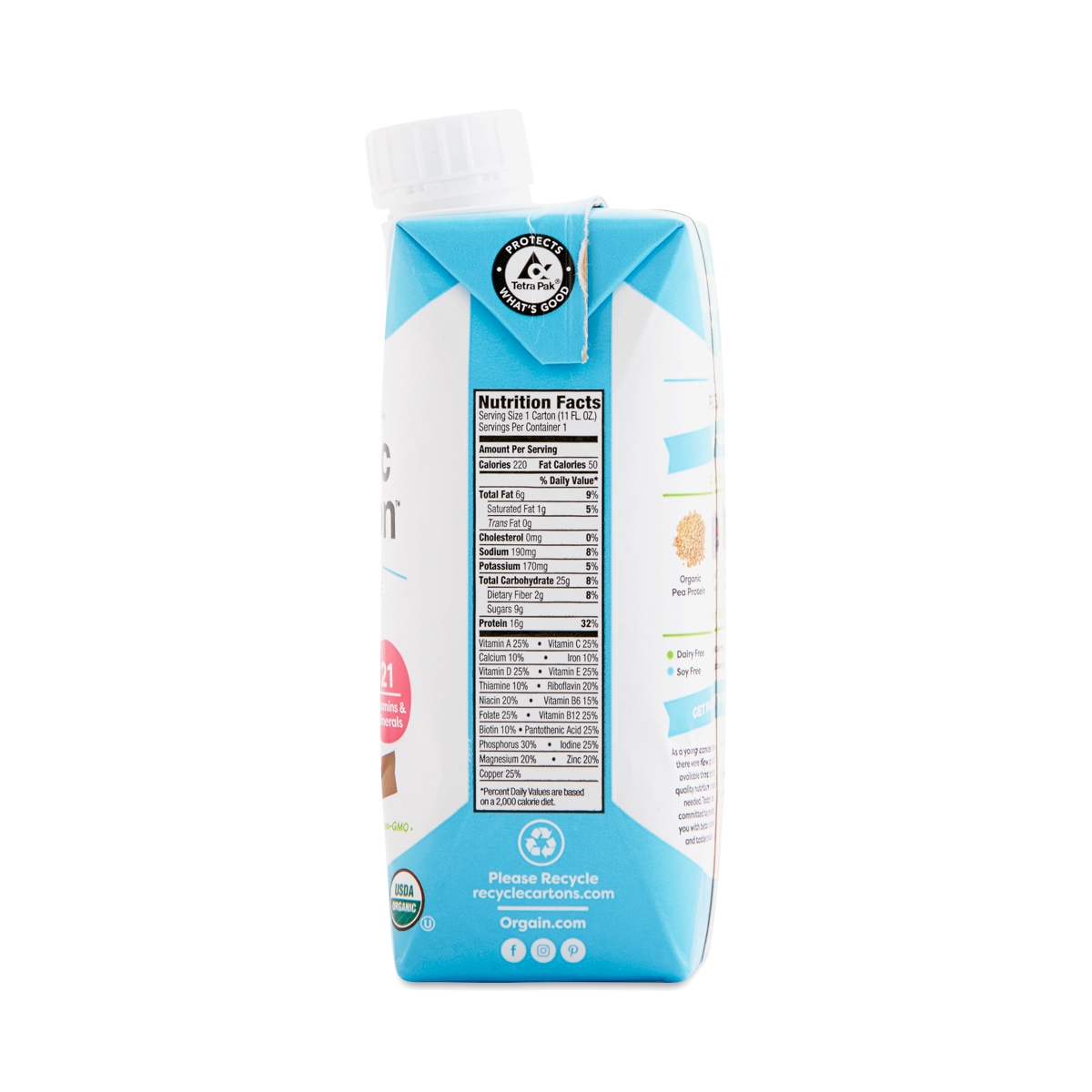 Organic Vegan Protein Shake, Chocolate by Orgain Thrive Market