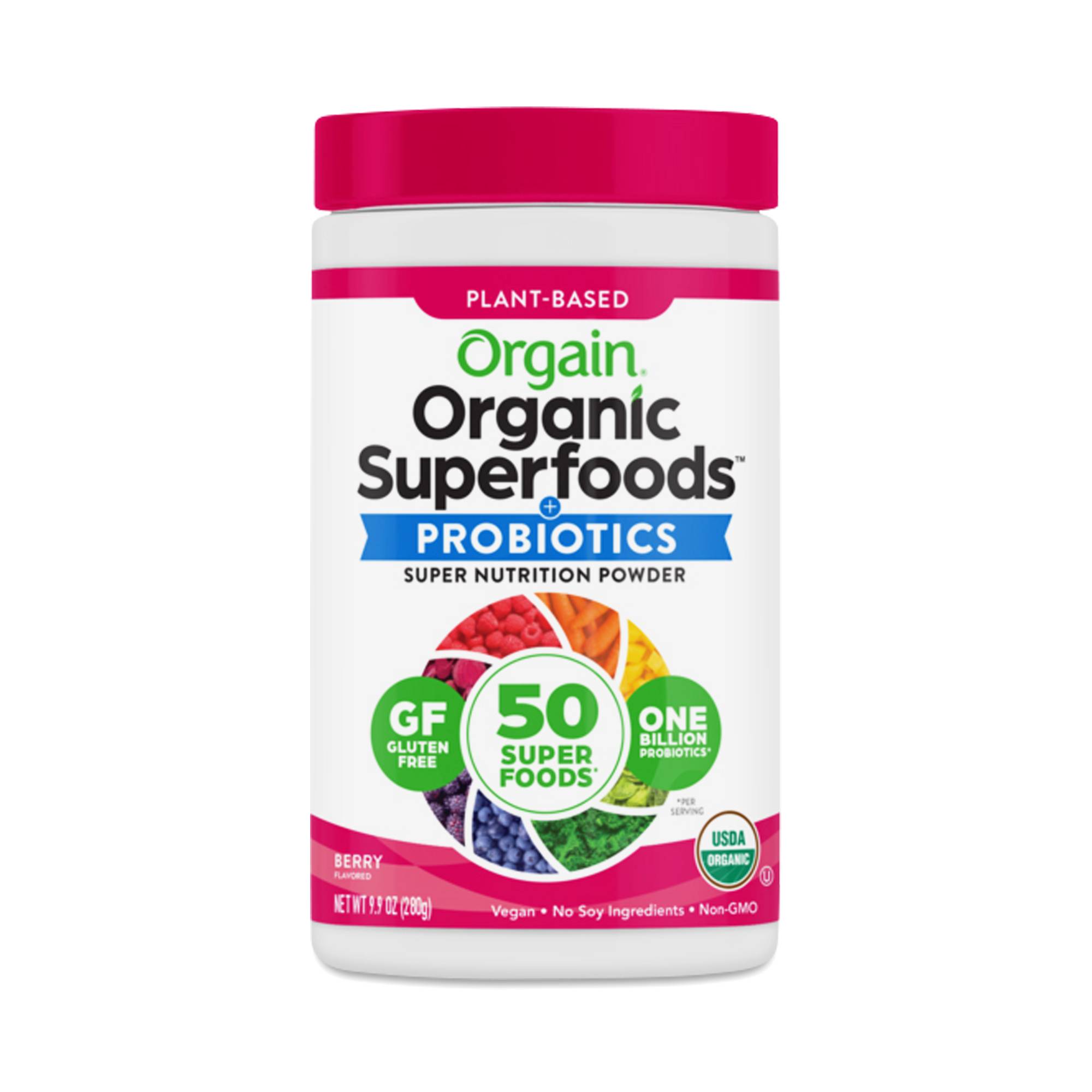 Organic Superfoods Powder, Berry
