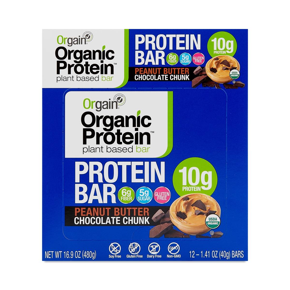 Organic Protein Bar Peanut Butter Chocolate Chunk by Orgain Thrive