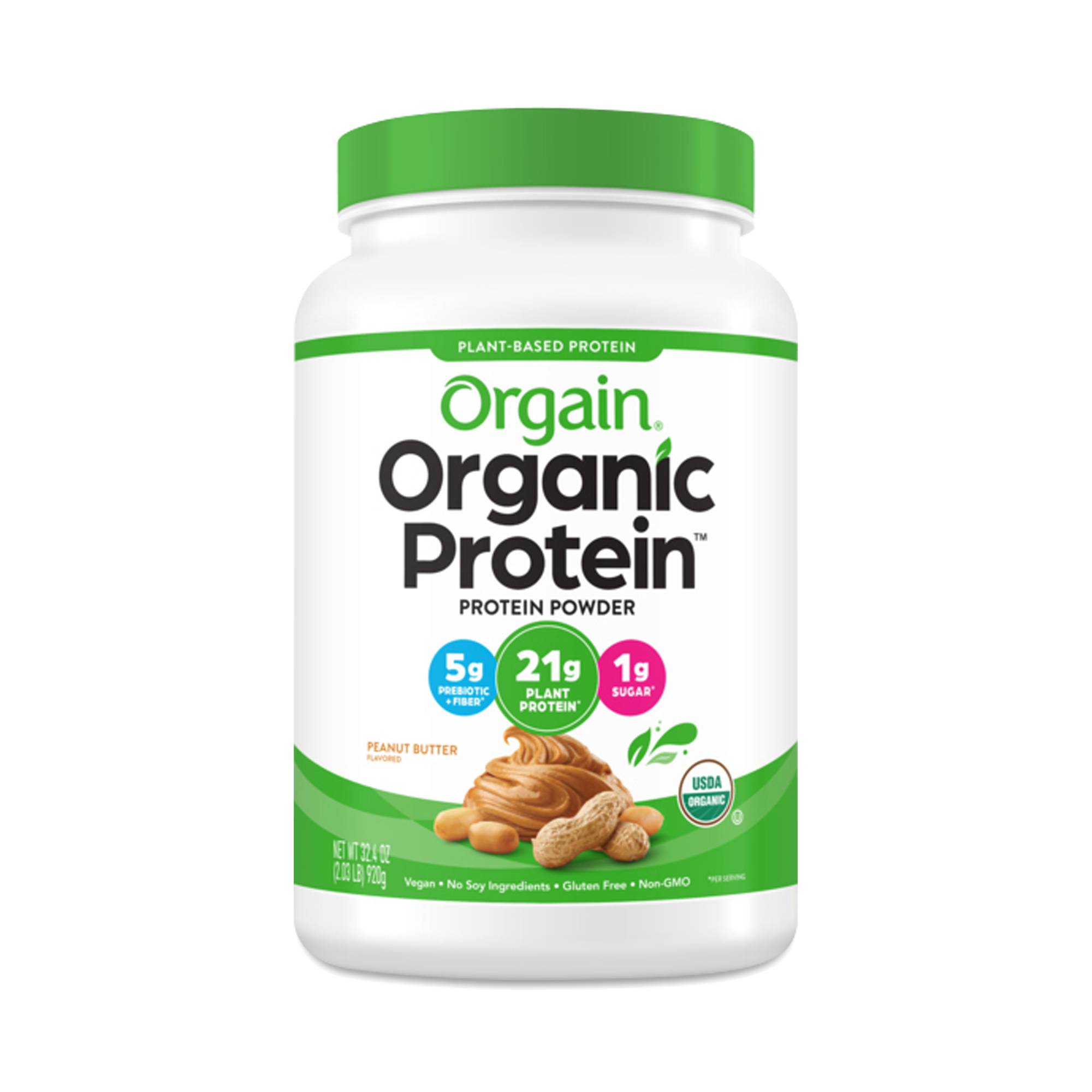 Organic Protein Powder, Peanut Butter