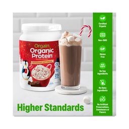 Organic Protein Powder, Peppermint Hot Chocolate