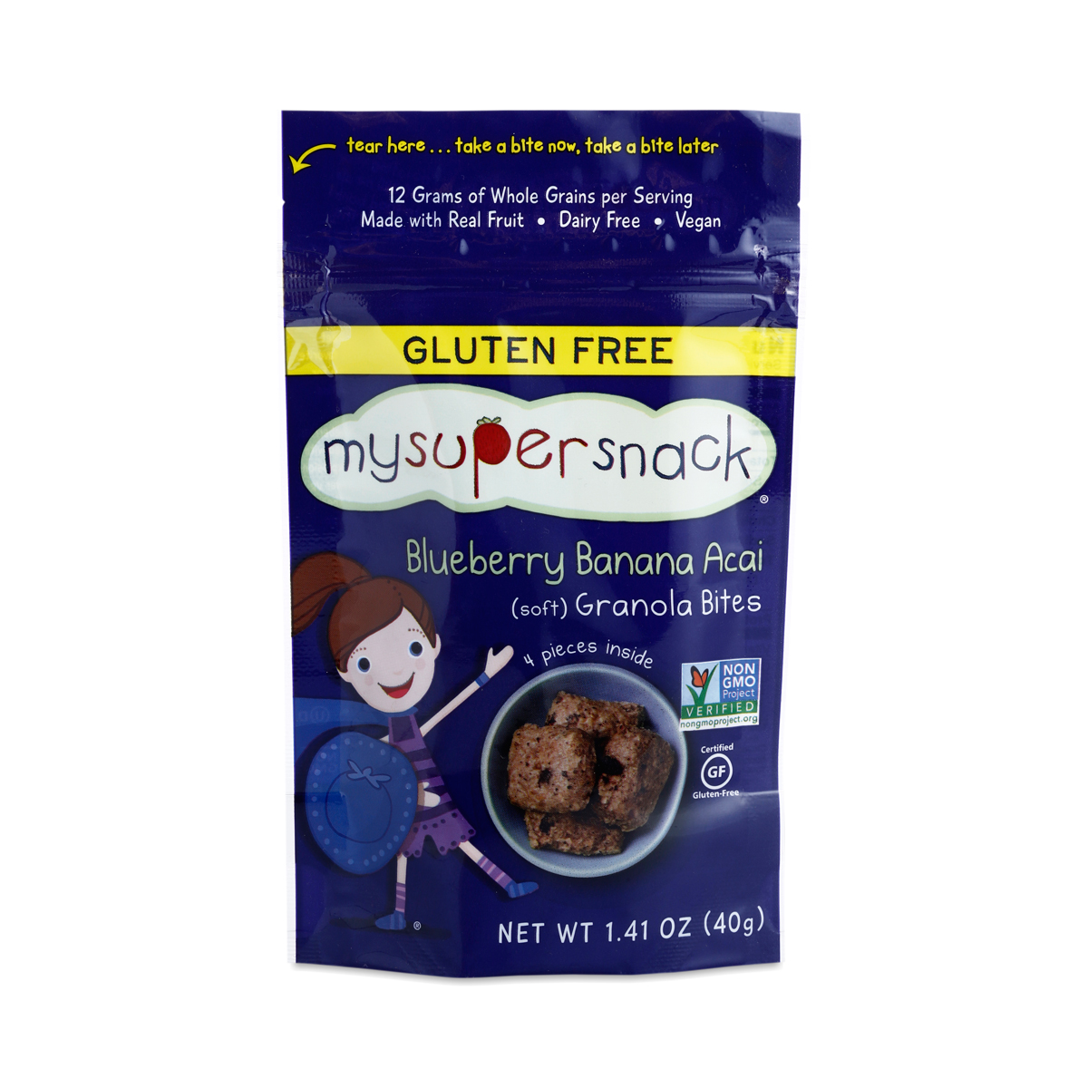 Soft Granola Bites, Blueberry Banana Acai