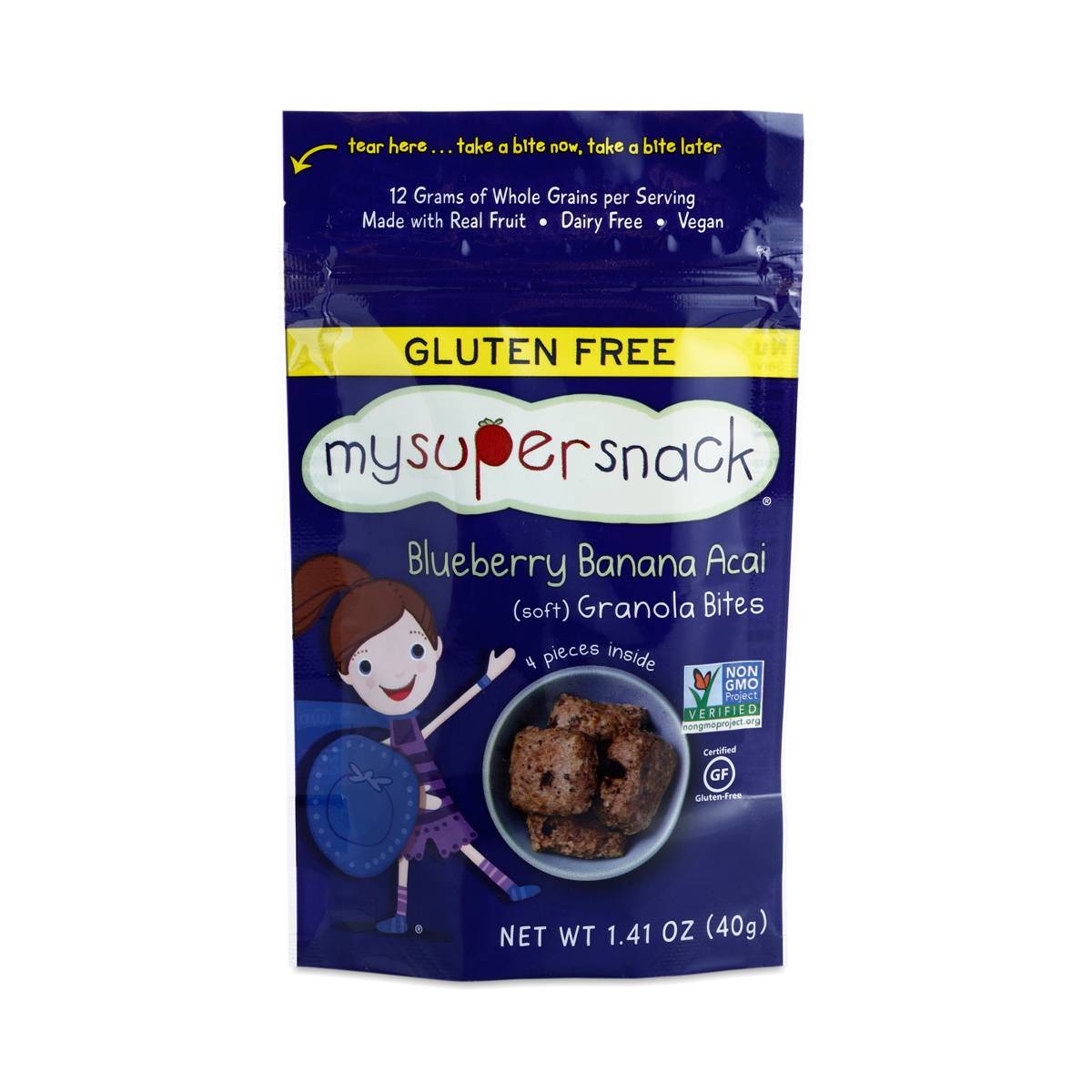 Blueberry Banana Acai Granola Bites by My Super Snack Thrive Market