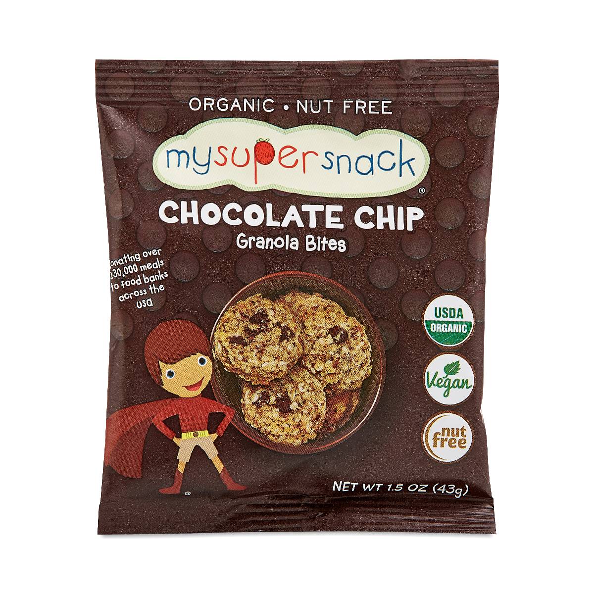 My Super Foods My Super Snack Granola Bites, Chocolate Chip Thrive Market