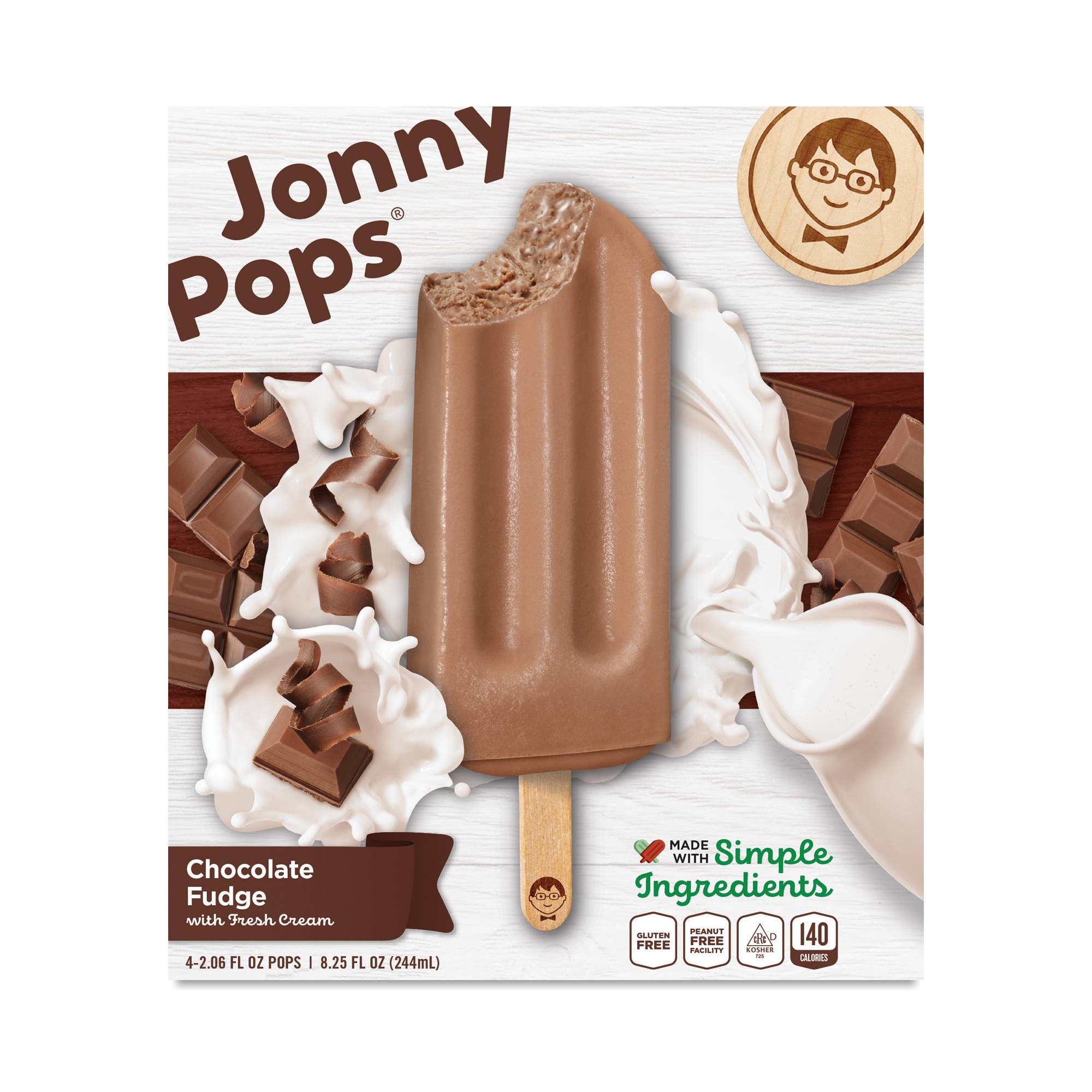 Chocolate Fudge Cream Pops