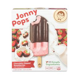 Chocolate-Dipped Strawberries Cream Pops