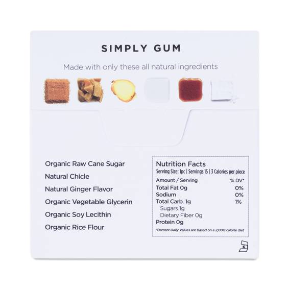 Simply Gum Ginger Gum Thrive Market