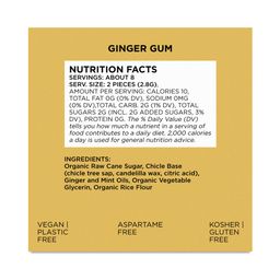 Natural Chewing Gum, Ginger