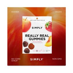 Really Real Gummies, Peach & Raspberry