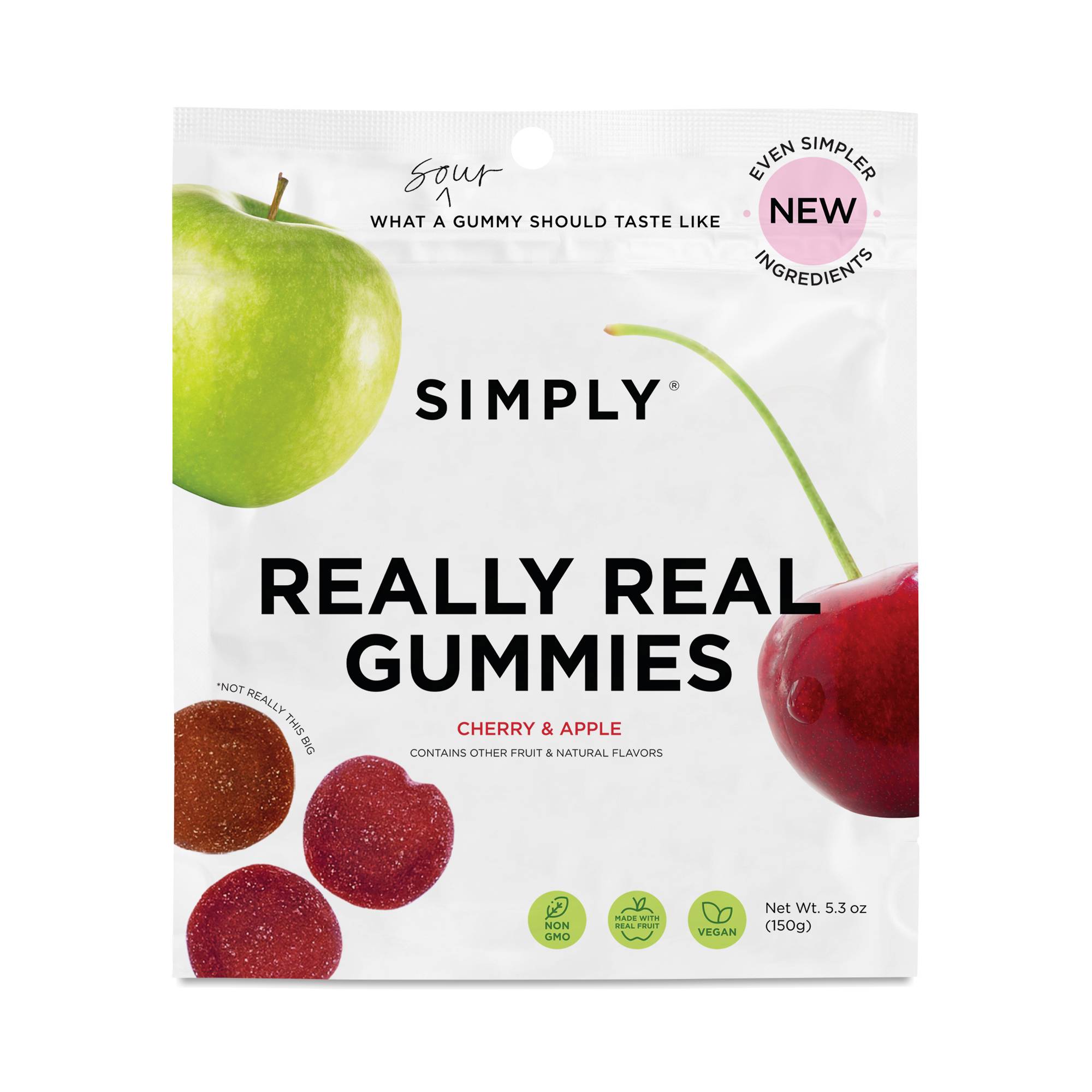 Really Real Gummies, Cherry & Apple, Value Size