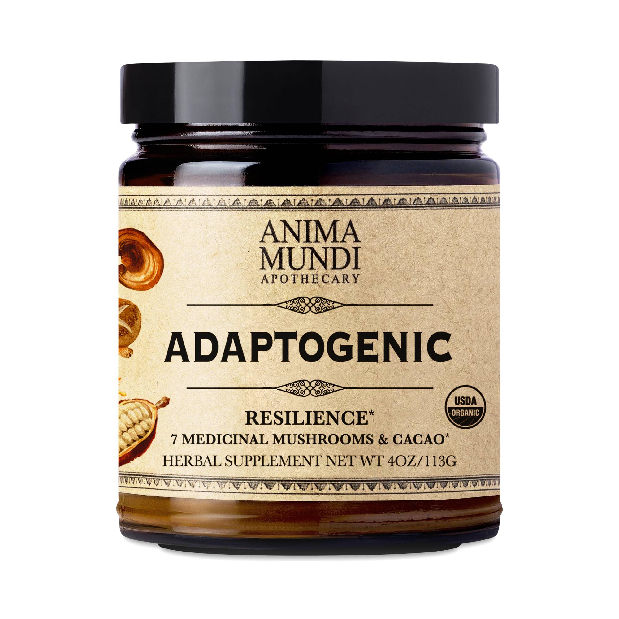 Adaptogenic Resilience Powder: 7 Mushrooms & Heirloom Cacao