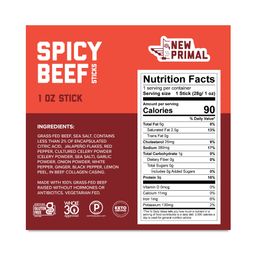 Grass-Fed Beef Sticks, Spicy