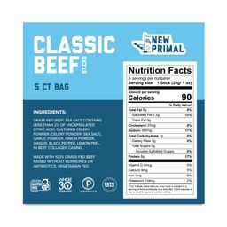 Grass-Fed Beef Sticks, Classic