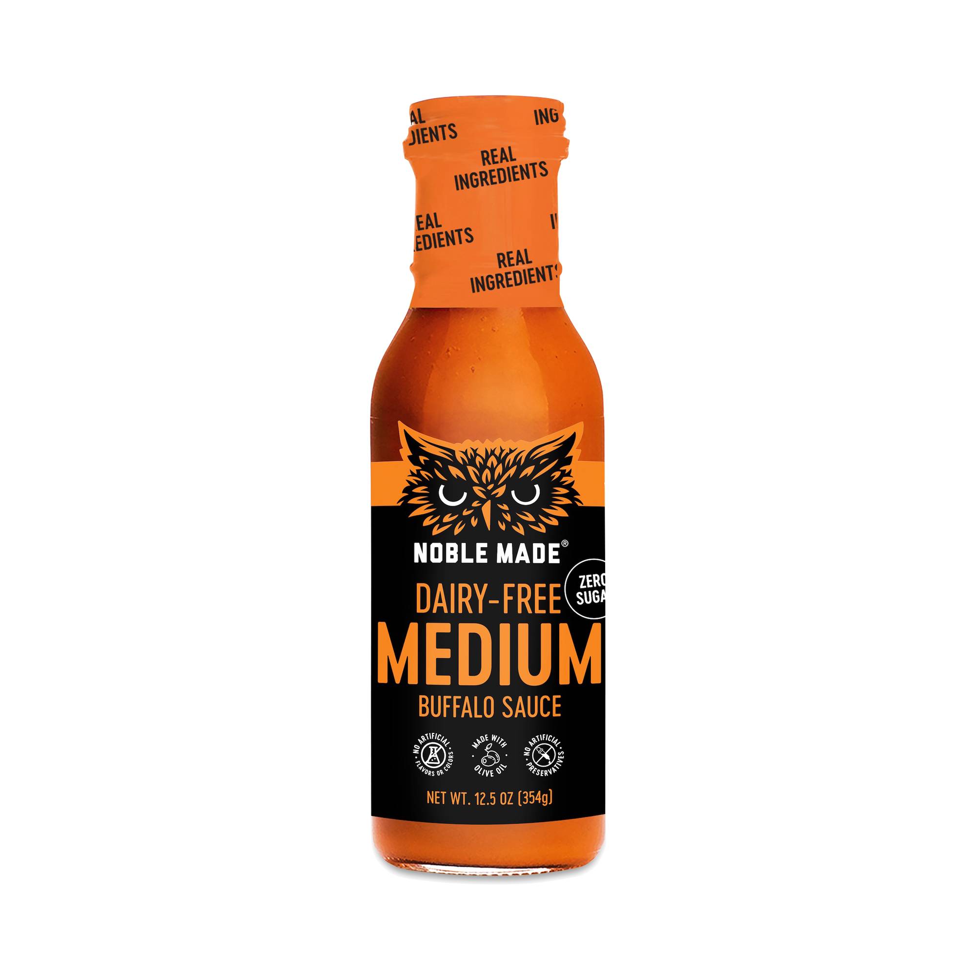 Noble Made Buffalo Sauce, Zero-Sugar Medium