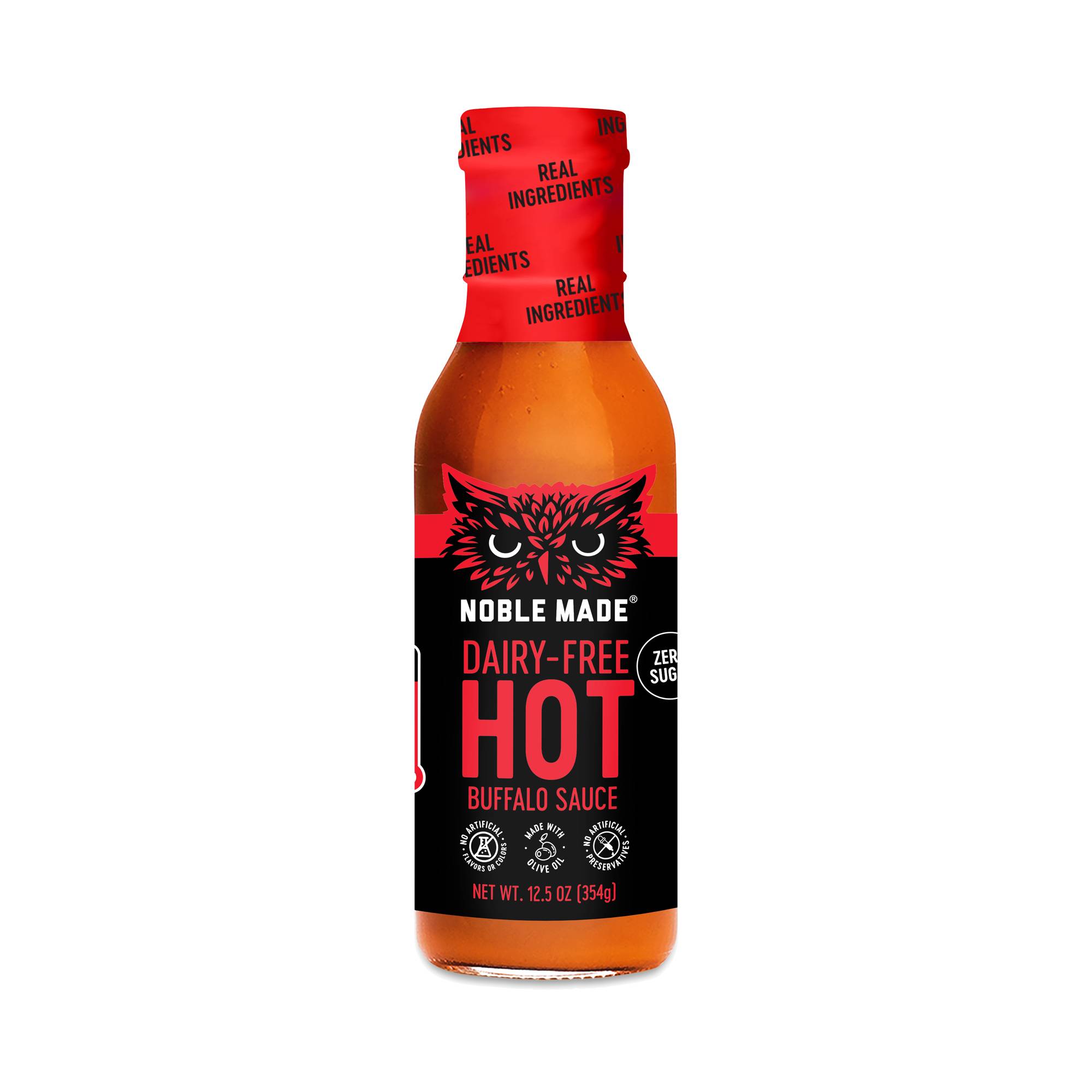 Noble Made Buffalo Sauce, Zero-Sugar Hot