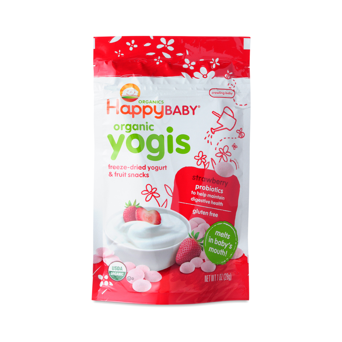 Strawberry Yogurt & Fruit Snacks by Happy Baby Thrive Market