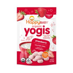 Happy Baby Organic Yogis Melt Snacks, Strawberry