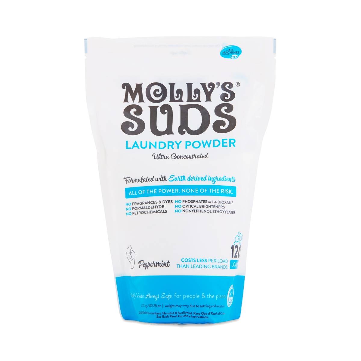 Molly's Suds Laundry Powder, Peppermint