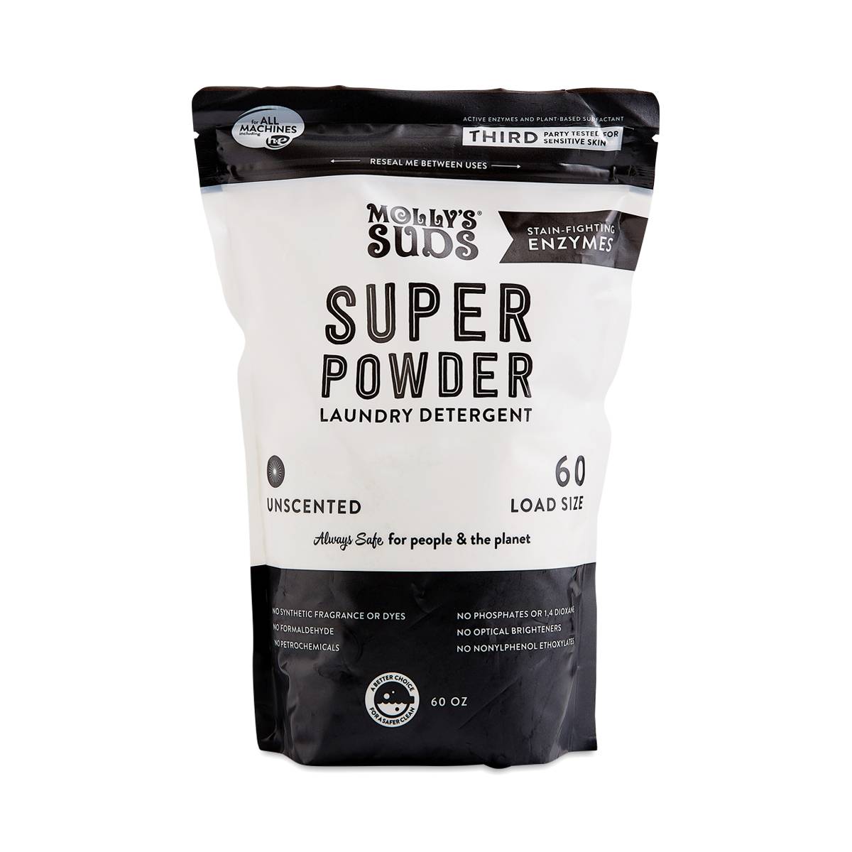 Molly's Suds Super Powder Laundry Detergent, Unscented Thrive Market