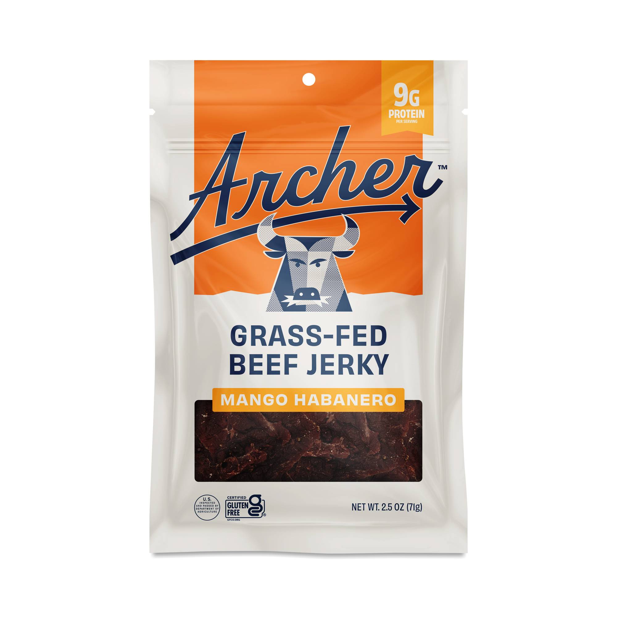 Country Archer, Grass-Fed Beef Jerky, Mango Habanero