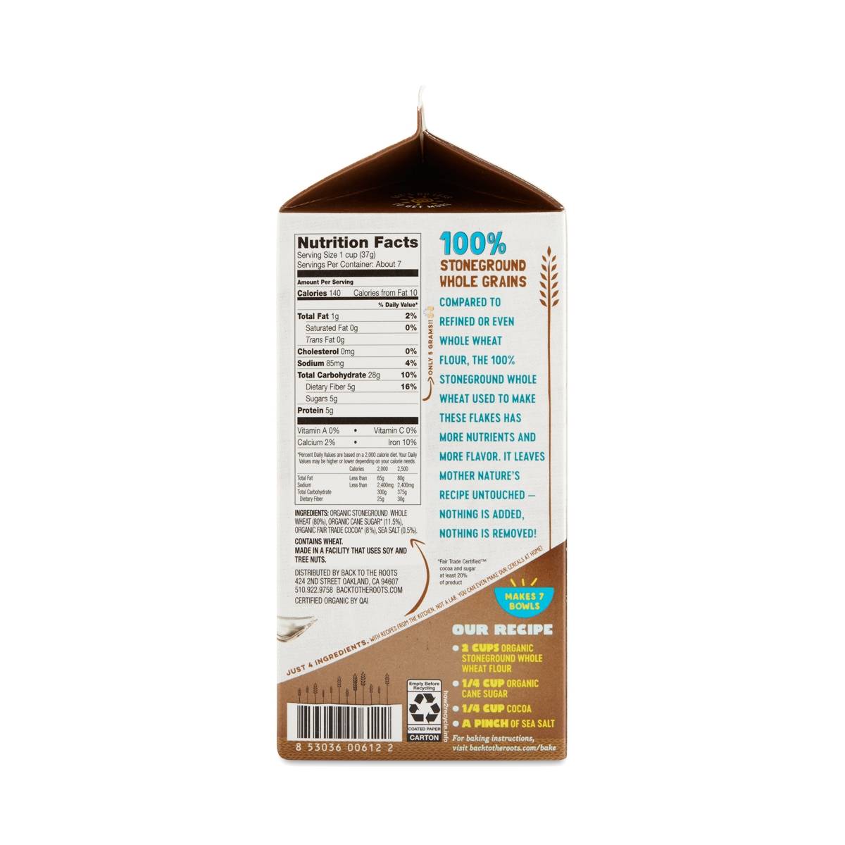 Organic Cocoa Cluster Flakes Cereal Thrive Market