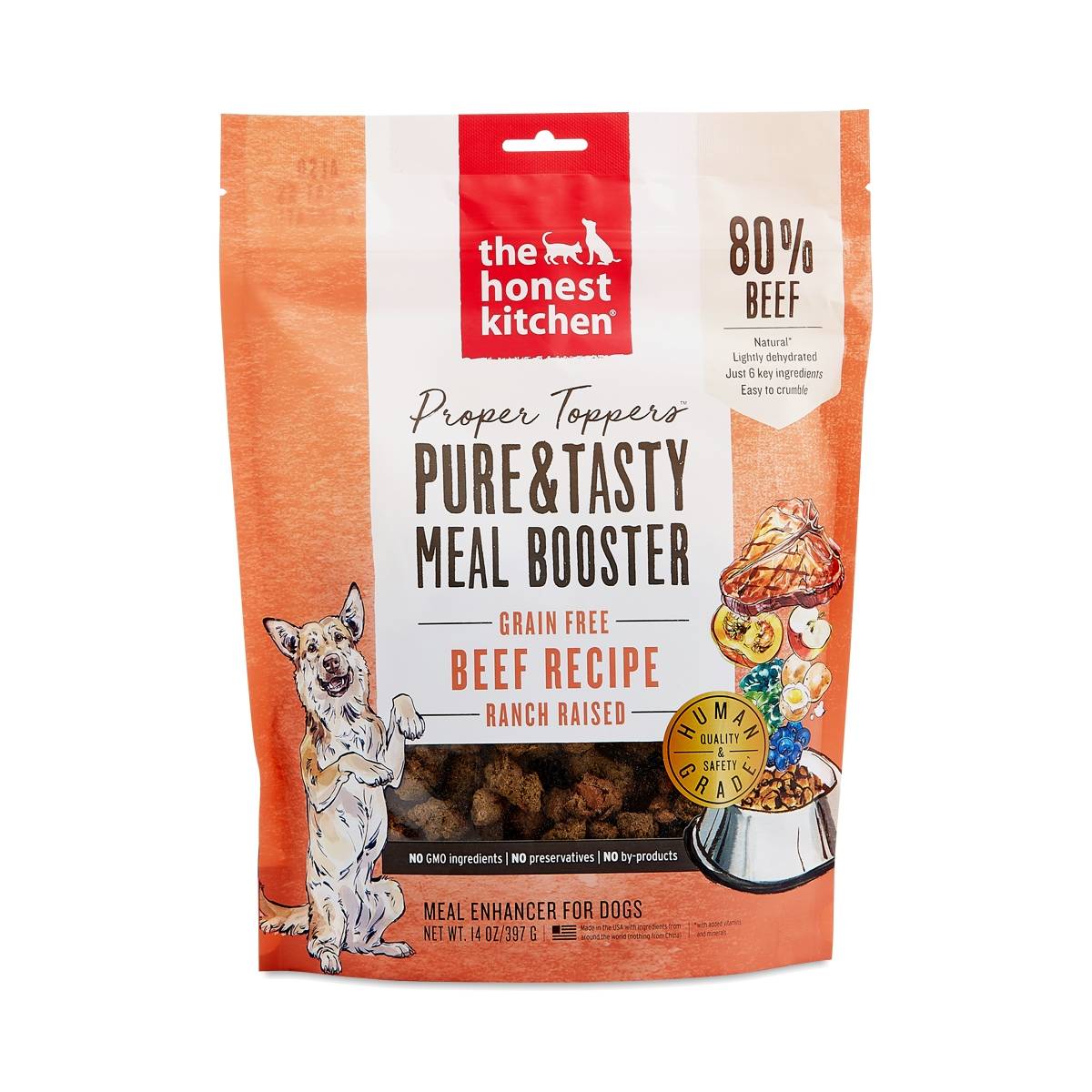 The Honest Kitchen Proper Toppers GrainFree Beef Dog Food Thrive Market