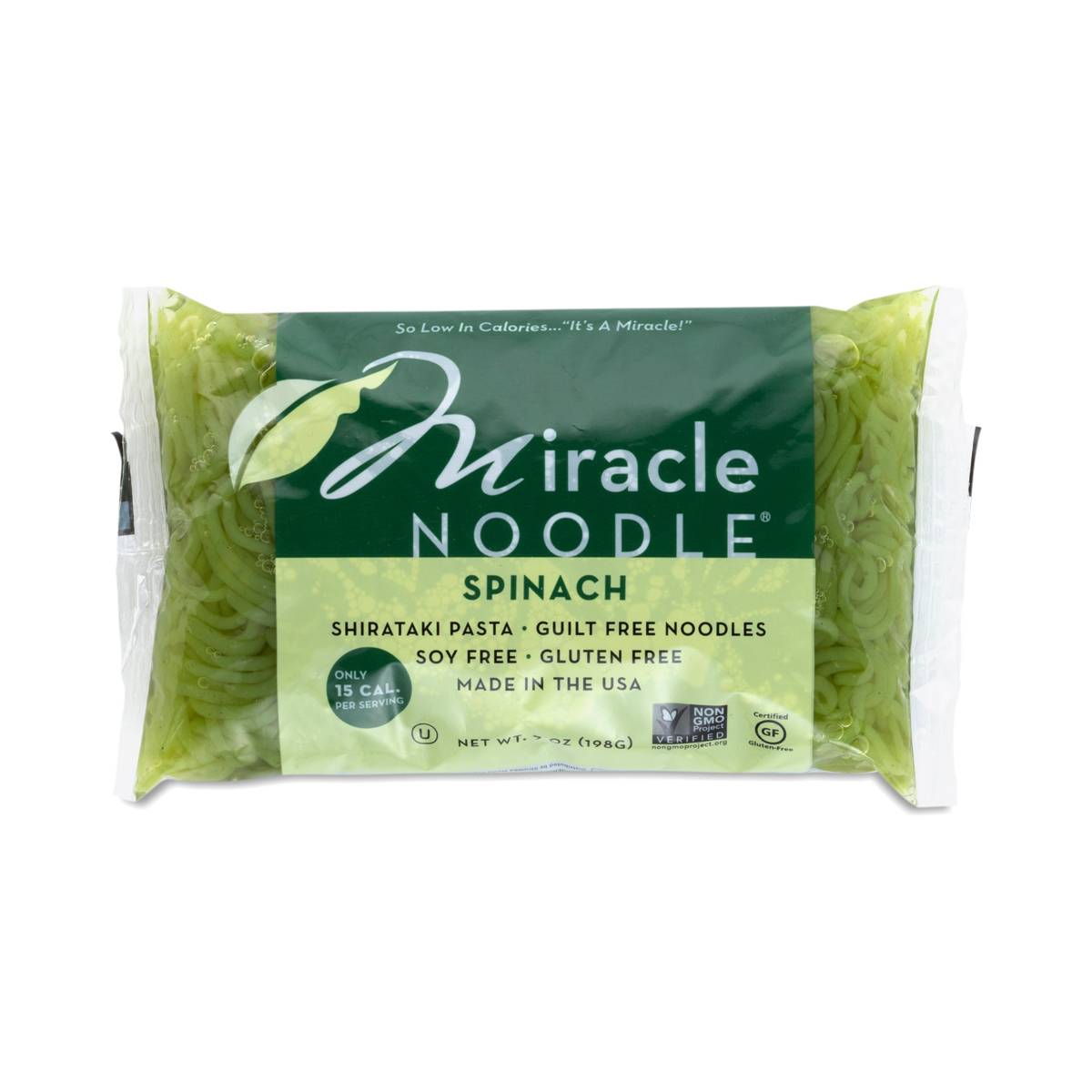 Spinach Angel Hair Shirataki Noodles by Miracle Noodle Thrive Market