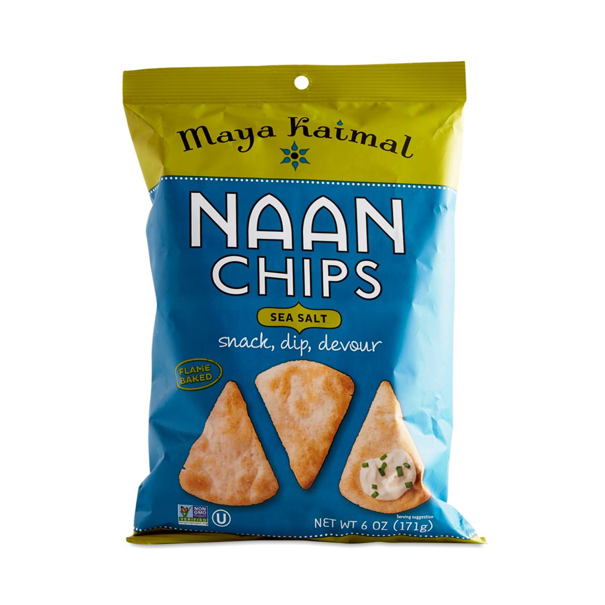 Sea Salt Naan Chips by Maya Kaimal Thrive Market