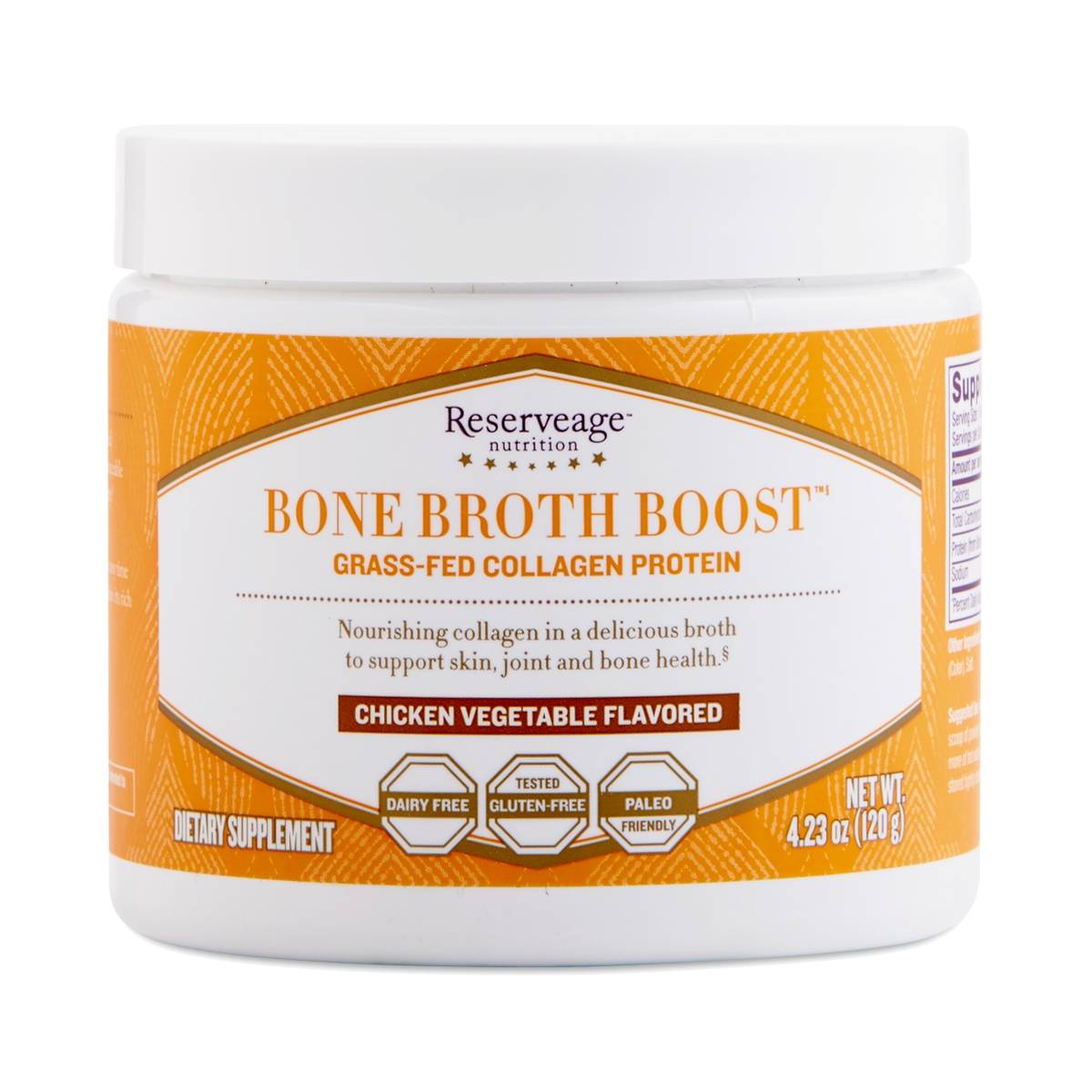 Reserveage Nutrition Bone Broth Boost™ Grass Fed Collagen Protein