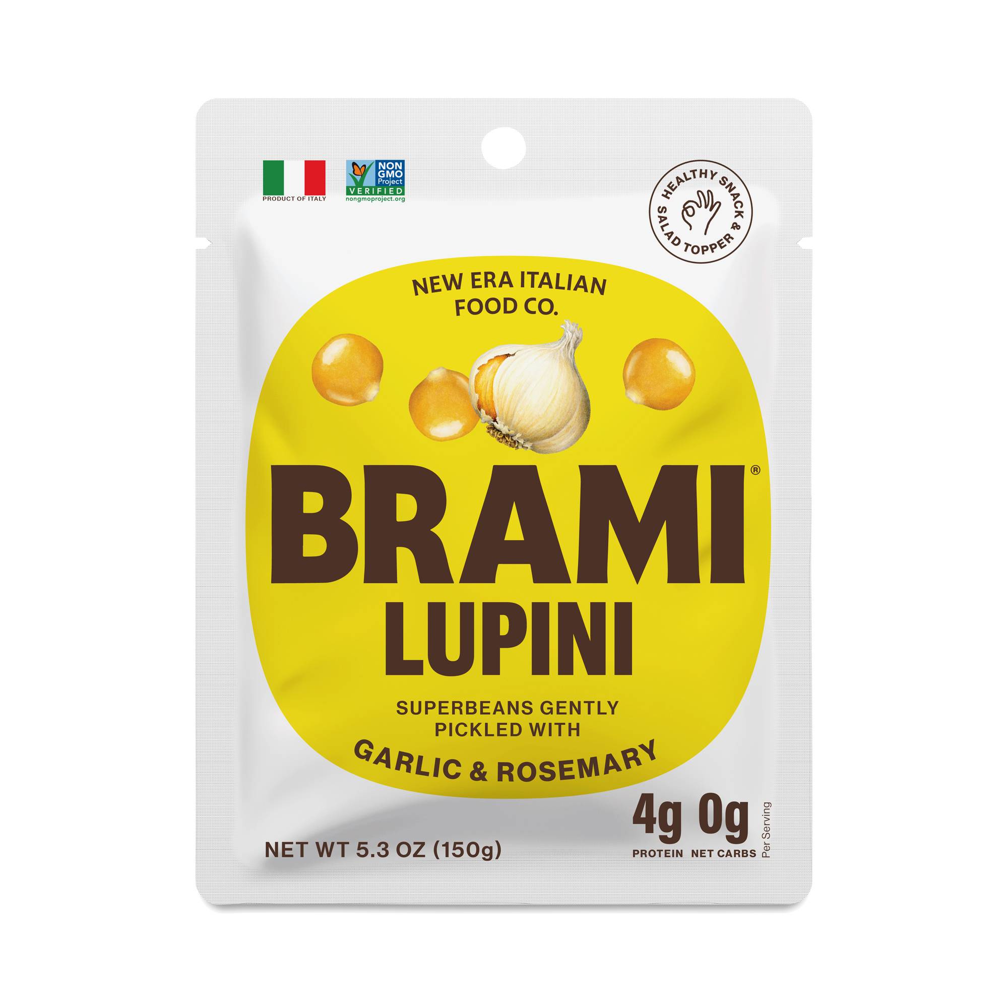 Italian Snacking Lupini Beans, Garlic & Rosemary