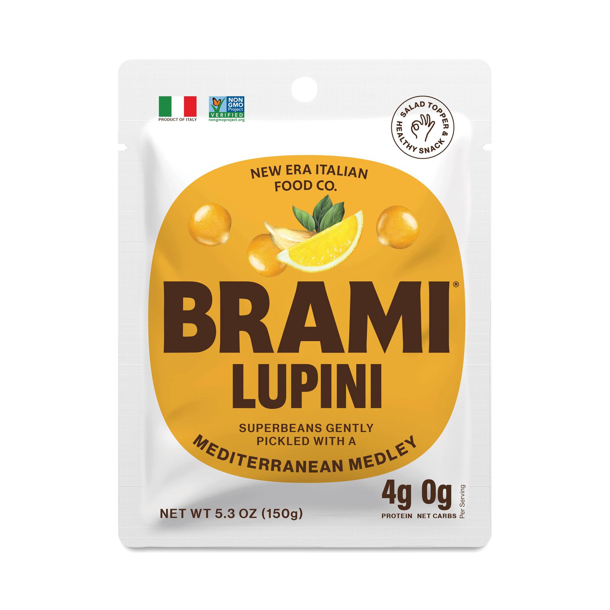 Italian Snacking Lupini Beans, Mediterranean Medley