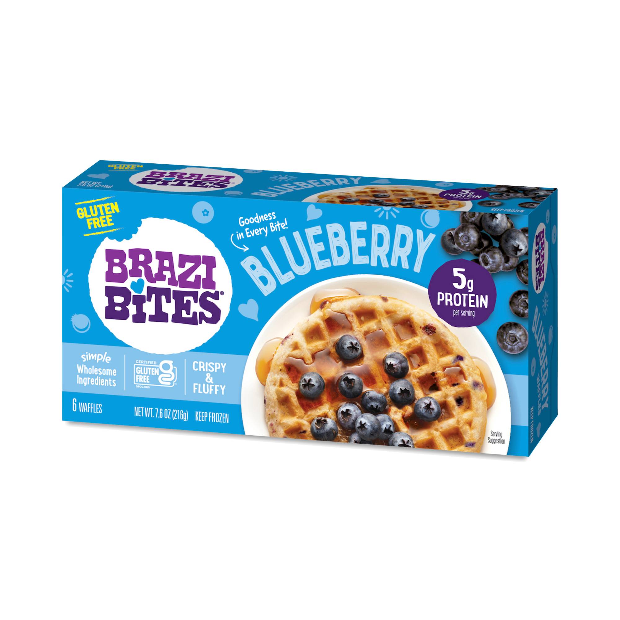 Gluten Free Waffles, Blueberry