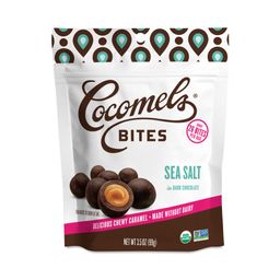 Dark Chocolate Covered Caramel Bites, Sea Salt