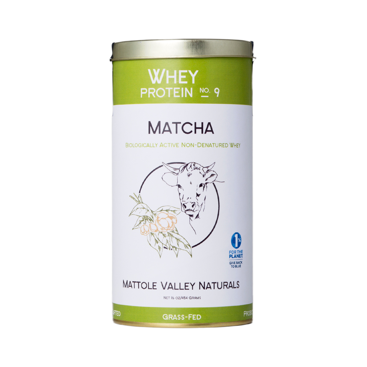 16 oz Matcha Whey Protein Powder No. 9 Thrive Market