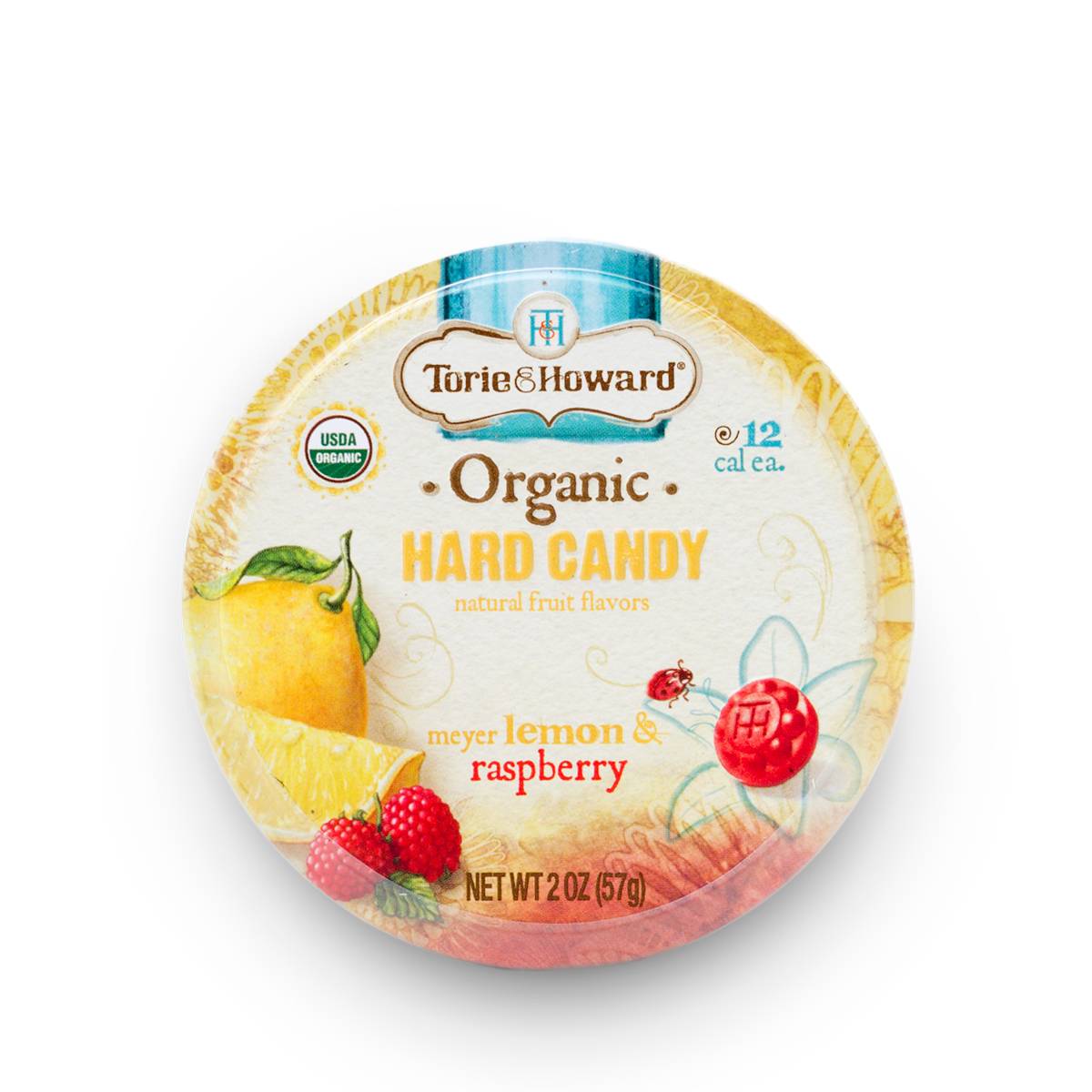 Meyer Lemon & Raspberry Hard Candy Tin Thrive Market