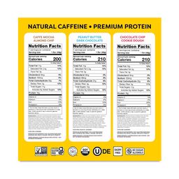 Caffeine & Protein Bars, Chocolate Fix Variety Pack