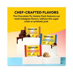 Caffeine & Protein Bars, Chocolate Fix Variety Pack