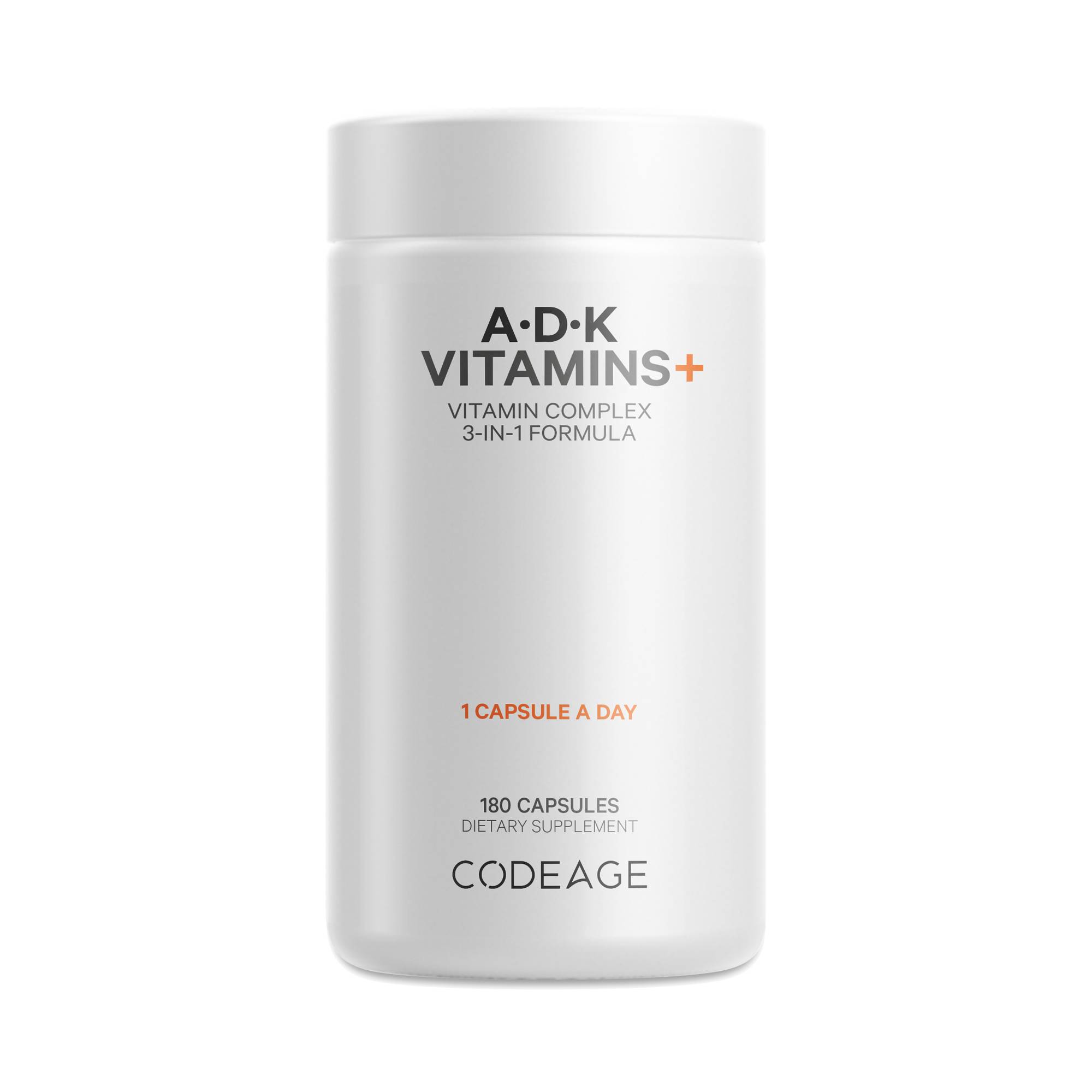 ADK Vitamins, Vitamin A, D3, K1 & K2 Supplement