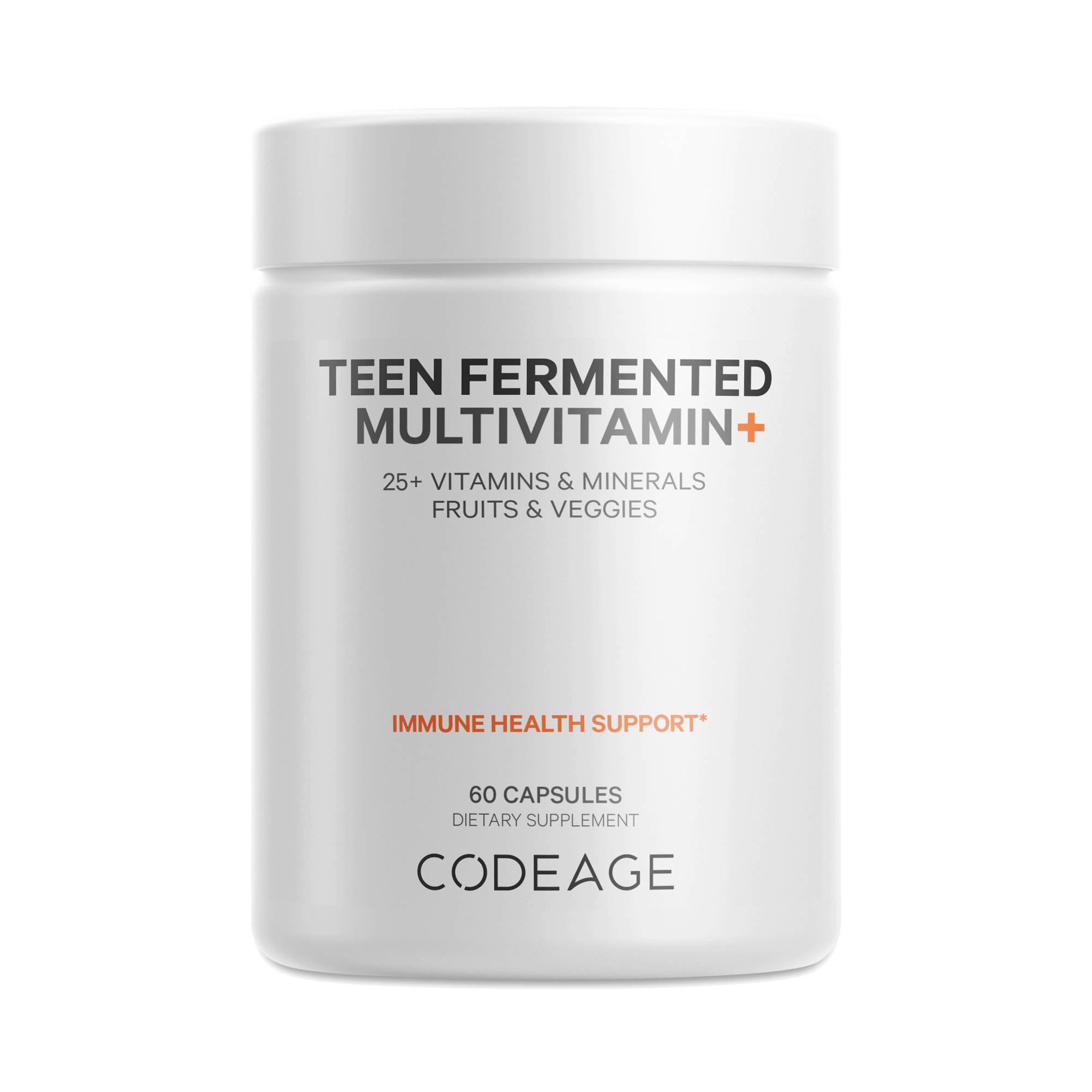 Fermented Multivitamin with Probiotics for Teenagers, Girl and Boy