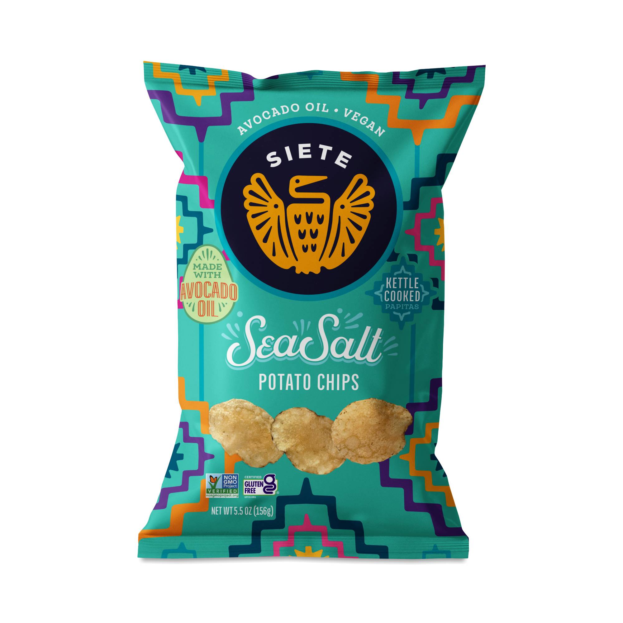 Kettle Cooked Potato Chips, Sea Salt