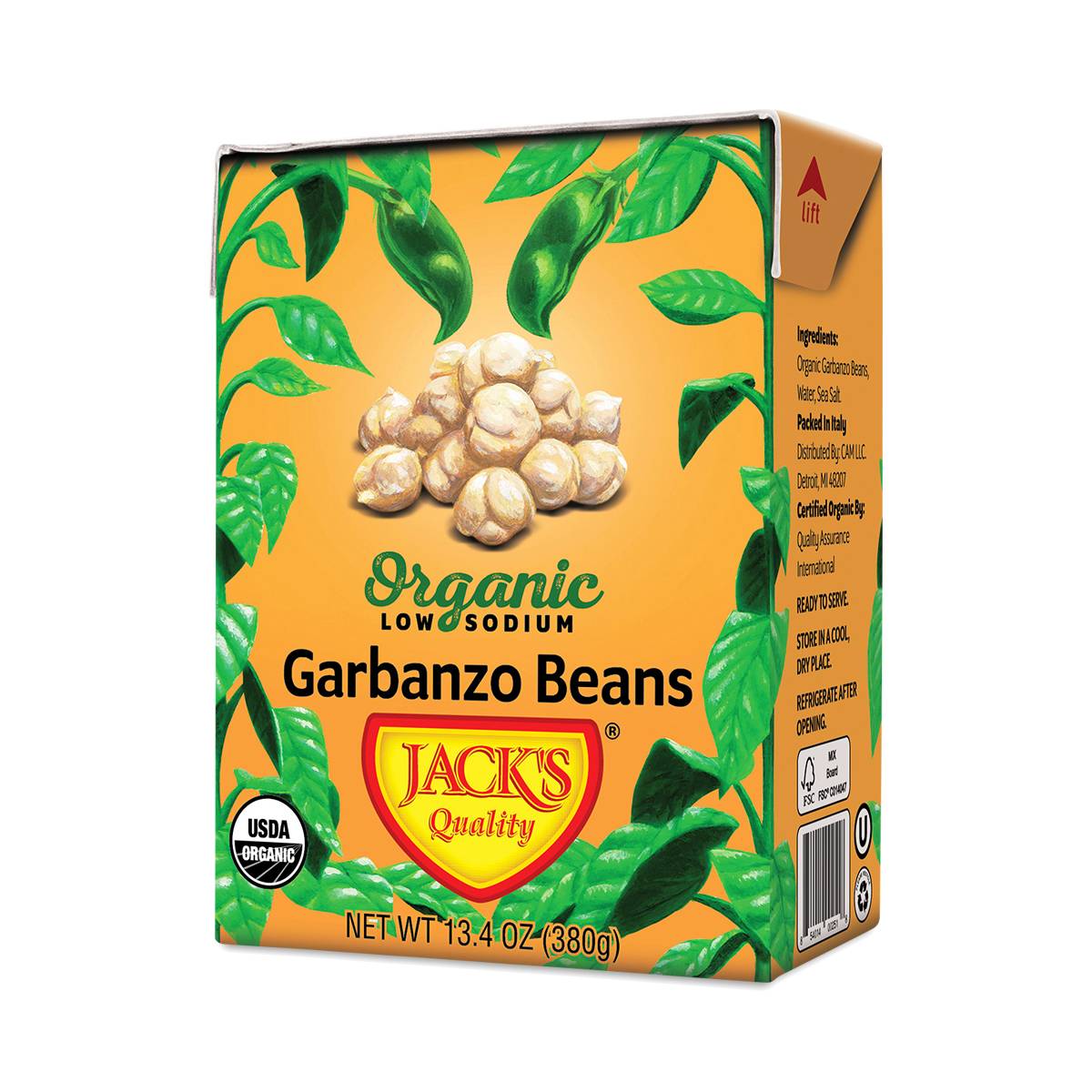 Organic Garbanzo Beans, Low Sodium