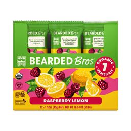 Organic Real Food Energy Bars, Raspberry Lemon