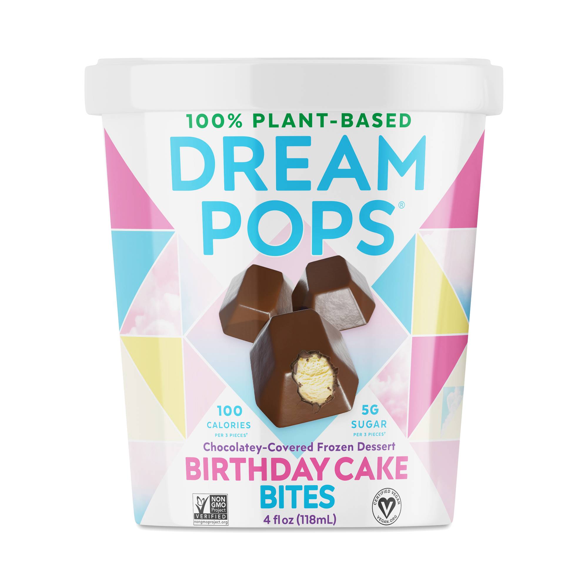 Chocolate-Covered Frozen Bites, Birthday Cake