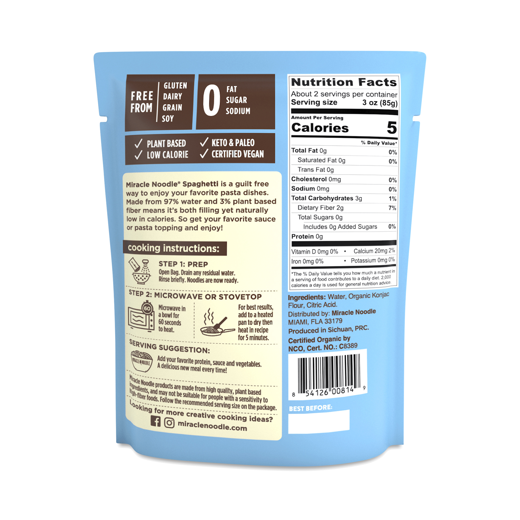 Organic Ready to Eat Spaghetti Style Noodles